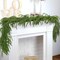 2 Pcs Artificial Norfolk Pine Garlands, Real Touch Winter Pine Garland, Green Artificial Greenery Garland for Table, Mantle, Wall, Indoor, Outdoor Christmas Decorations (2, 6 FT)